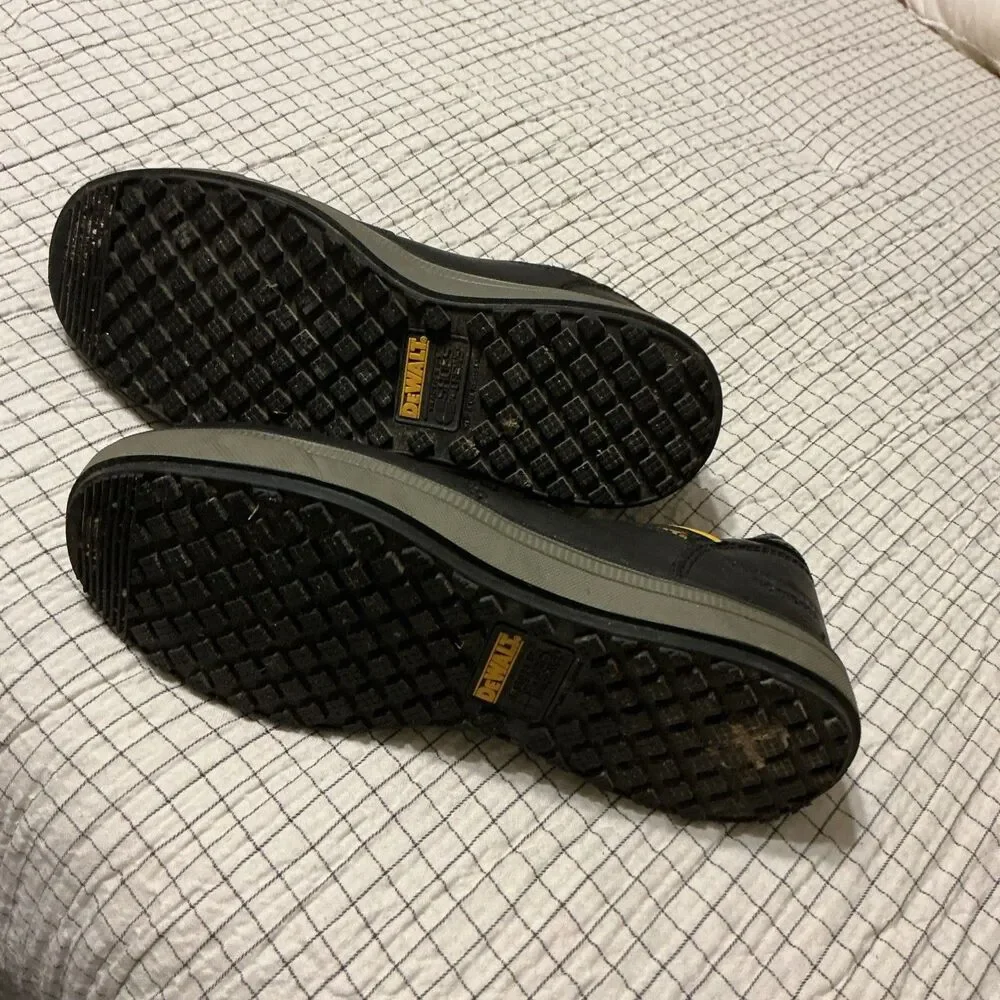DEWALT Men's Work Steel Toe Shoes Black Work Safety Shoes Size 7